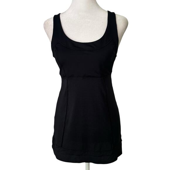 Lululemon Run Tame Me black pinstripe sleeveless tank top - Picture 1 of 9